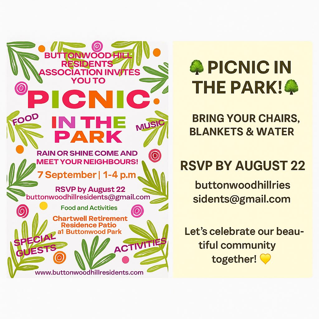 PICNIC IN THE PARK - September 7th, 2025 @ 1-4pm