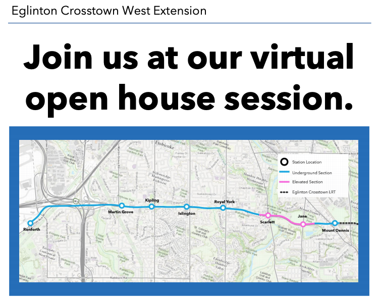 Eglinton Crosstown West Extension Meeting – June 8 2021