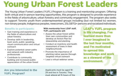 Young Urban Forest Leaders