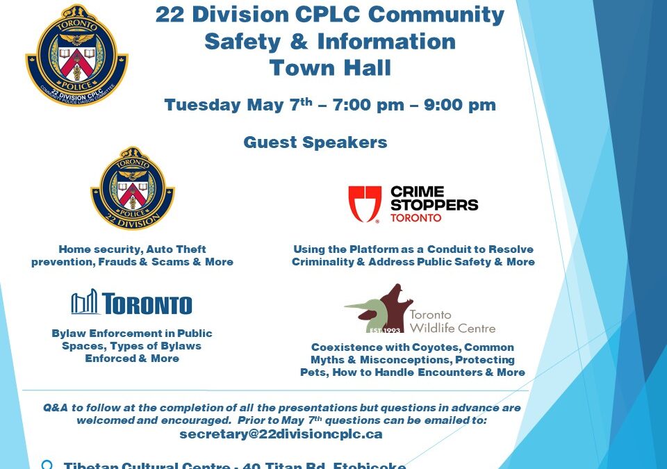 22 Division CPLC Community Safety & Information Town Hall