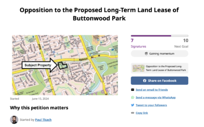 SIGN PETITION – Preserve Buttonwood Park